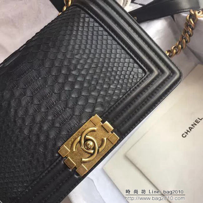 香奈兒CHANEL 67086 百年經典款蛇皮單肩斜挎鏈條包 DSC1978